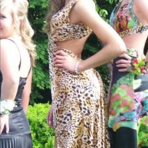 Mori Lee by Madeline Gardener Cheetah Prom Dress